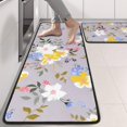 thumbnail image 2 of Kitchen Rugs Sets Of 2,Pioneer Flower Floral Print Pattern Anti Fatigue Kitchen Mat Rugs Non Slip Washable,Decorative Kitchen Floor Mats for Kitchen,Sink,Laundry,17"x47"+17"x47", 2 of 5