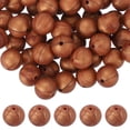 thumbnail image 1 of Uxcell 60 Pcs Cuentas de Silicona, Cuentas Redondas Focales de 15mm Color Caramelo a Granel para Llaveros Pulseras Collares Bolígrafos Suministros de Manualidades DIY, Bronce, 1 of 7
