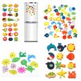 thumbnail image 1 of Faithtur 12Pcs/Set Wooden Cartoon Fridge Magnets Household Cute Animal Fridge Stickers, 1 of 6