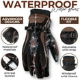 thumbnail image 3 of HANDLANDY Winter Insulated Work Gloves, 3M Thinsulate Thermal Water-Resistant Gloves for Men Women Touch Screen, Warm Ski Snowboard Cold Weather Gloves, 3 of 7