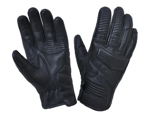 HUGGER Police Style Gloves Driving Motorcycle Men's Kevlar Lined Search Duty 