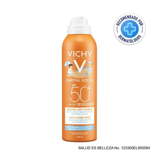 Protector Solar Corporal VICHY Capital Soleil en Spray Anti-arena para Niños FPS 50, 200ml