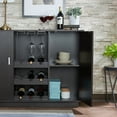 thumbnail image 6 of ACME Houp 2-Door Wooden Server with Wine Rack in Espresso, 6 of 6
