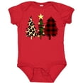 thumbnail image 3 of Inktastic Three Christmas Trees in Plaid and Leopard Print Boys or Girls Baby Bodysuit, 3 of 5