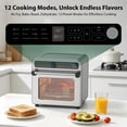thumbnail image 3 of Kndko 19QT Air Fryer Toaster Oven Combo, Silver, 12-in-1, 1700W, 70-450°F, 3 of 9
