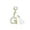 G, variant on Letter Keychain,26 Letters A-Z Decorative Letter Keychain,Name Keychain for Women Girls Men Teenager Gift