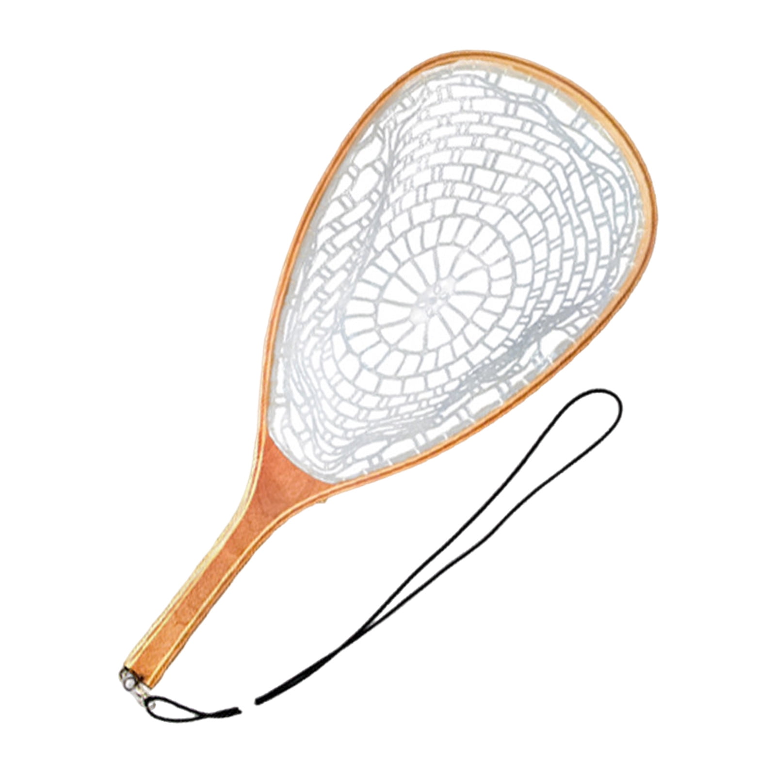 Light Weight Fish Net Frame Fly Fishing Landing Net with Soft Rubber Meshes for Catching and Release Easy to Use
