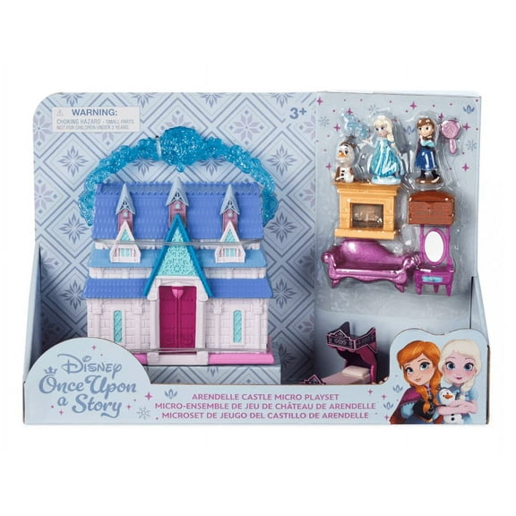 Disney Parks Anna Elsa Arendelle Castle Micro Play Set Frozen Once Upon a Story