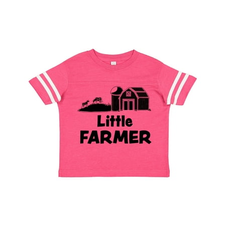 

Inktastic Little Farmer Barn Silo and Cows Gift Toddler Boy or Toddler Girl T-Shirt