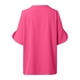 thumbnail image 5 of Blusa de manga corta con cuello en V para mujer, para el verano - Cuello con solapa, color liso, poliéster-spandex, top informal para la oficina, tallas S-XXL, 5 of 5