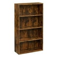 thumbnail image 1 of VASAGLE Bookshelf, Open Bookcase with Adjustable Storage Shelves, Floor Standing Unit, 23.6?, Rustic Brown, 1 of 5