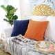 thumbnail image 2 of Juego de 2 fundas de cojín y cojín de gránulos de color naranja, funda de cojín cuadrada decorativa de pana suave, fundas de cojín, decoración del hogar para sofá, 2 of 4
