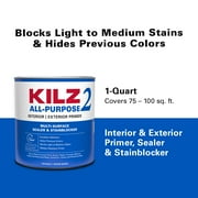 KILZ 2® All-Purpose Interior/Exterior Water-Based Stainblocking Primer, Quart
