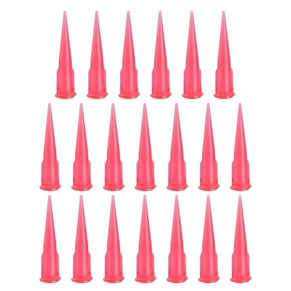 Aguja de llenado de dispensación cónica sin punta industrial 25ga X 1.26" Rojo 20 Pcs