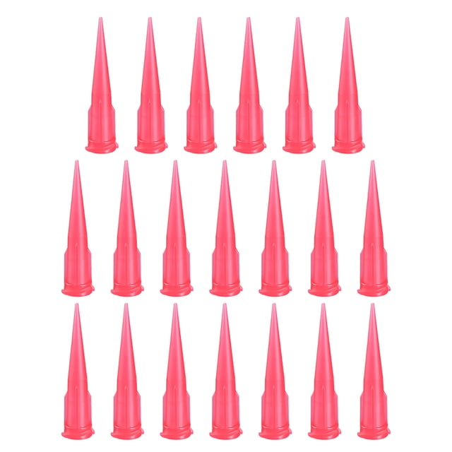 Aguja de llenado de dispensación cónica sin punta industrial 25ga X 1.26" Rojo 20 Pcs