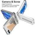 thumbnail image 4 of for Samsung Galaxy Z Flip 6 Case with [Built-in Front Screen Protector] [Kickstand][Hinge Protection][Hard PC] Ultra-Thin Shockproof Protective Phone Case for Samsung Galaxy Z Flip 6,Clear, 4 of 7
