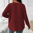 thumbnail image 7 of Diufon Women's Knitted Tops Oversized Long Sleeve Pullover Crewneck Shirts Casual Loose Comfortable Basic Blouses, 7 of 7