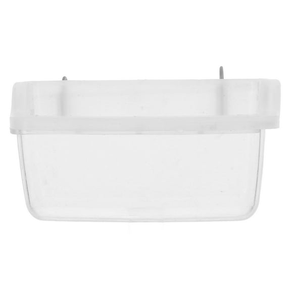 Bird Feeding Dish Cup Parrot Feeder with Hooks 1 Set Hanging Water Food Bowl Cage Accessories for Parakeet Cockatiel Small Animal