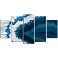 thumbnail image 2 of Design Art Blue Brazilian Geode Abstract Canvas Wall Art Print, 2 of 2