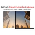 thumbnail image 3 of Peggybuy 16 9 Simple Projector Curtain 100 inch HD Display Screen for Home Office, 3 of 9