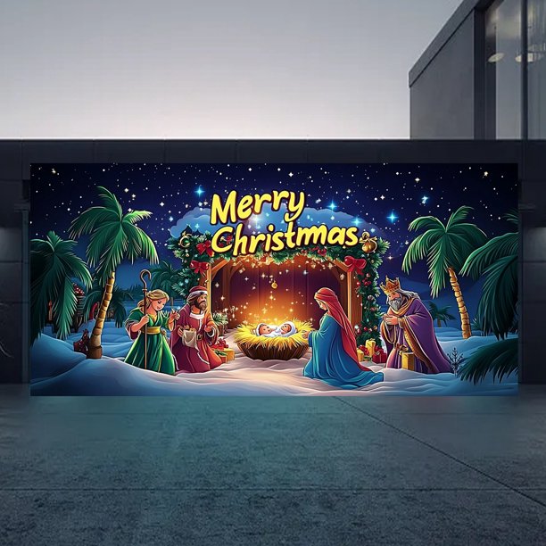 Banderín Navideño Para Garaje Personality Productos Navideños