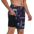 thumbnail image 2 of Daiia Nautical Style Sailboat Mens Swim Trunks Swim Shorts Quick Dry Swim Shorts with Mesh Lining Pockets-Medium, 2 of 9