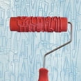 thumbnail image 1 of VONKY 7-Inch Assorted Embossed Pattern Painting Roller with Plastic Handle 14 Red Type 3, 1 of 2