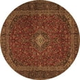 thumbnail image 1 of Ahgly Company Indoor Round Persian Brown Traditional Area Rugs, 4' Round, 1 of 4