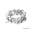 thumbnail image 6 of 9mm Cool Silver Chain Punk Band Men Women's Stainless Steel Fashion Ring Sz 7-11, 6 of 6