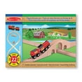 thumbnail image 1 of Melissa & Doug Classic Wooden Figure Eight Train Set, 1 of 3