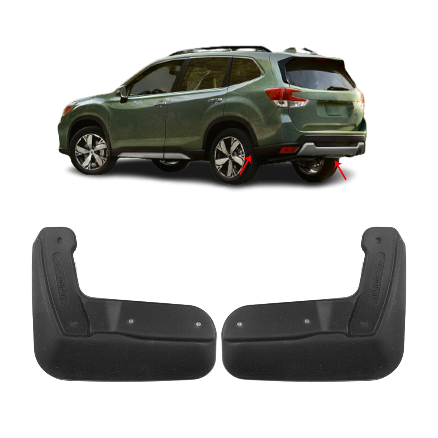 Rear Mud Flaps Splash Guards For Subaru Forester 20182023 Mudguards