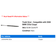 thumbnail image 2 of Trunk Strut - Compatible with 2008 BMW 335xi Coupe, 2 of 2