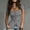 Gray, variant on Women's Linen Button Up Short Sleeve Shirt - Front Closure, Waist Cinching Top, Lightweight Summer Blouse