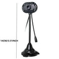 thumbnail image 2 of Klonfd Webcam With Built In Microphone & Fill Light USB Computer Camera For Laptop/Desktop No Driver Needed, 2 of 5