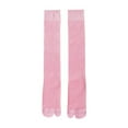 thumbnail image 3 of FVDPWYE Summer Tabi Split Toe Socks Breathable Extended Calf Socks for Women Comfortable Pink, 3 of 9