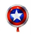 thumbnail image 2 of BCD-PRO Captain America Round Foil Balloon Sets Birthday Multicolor 6 Count, 2 of 5