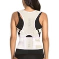 thumbnail image 1 of Corrector de postura torácico - Soporte magnético para aliviar el dolor de cuello, hombros, espalda alta y baja - Corrector de postura perfecto para la columna cervical y lumbar - Cinturón totalmente, 1 of 5