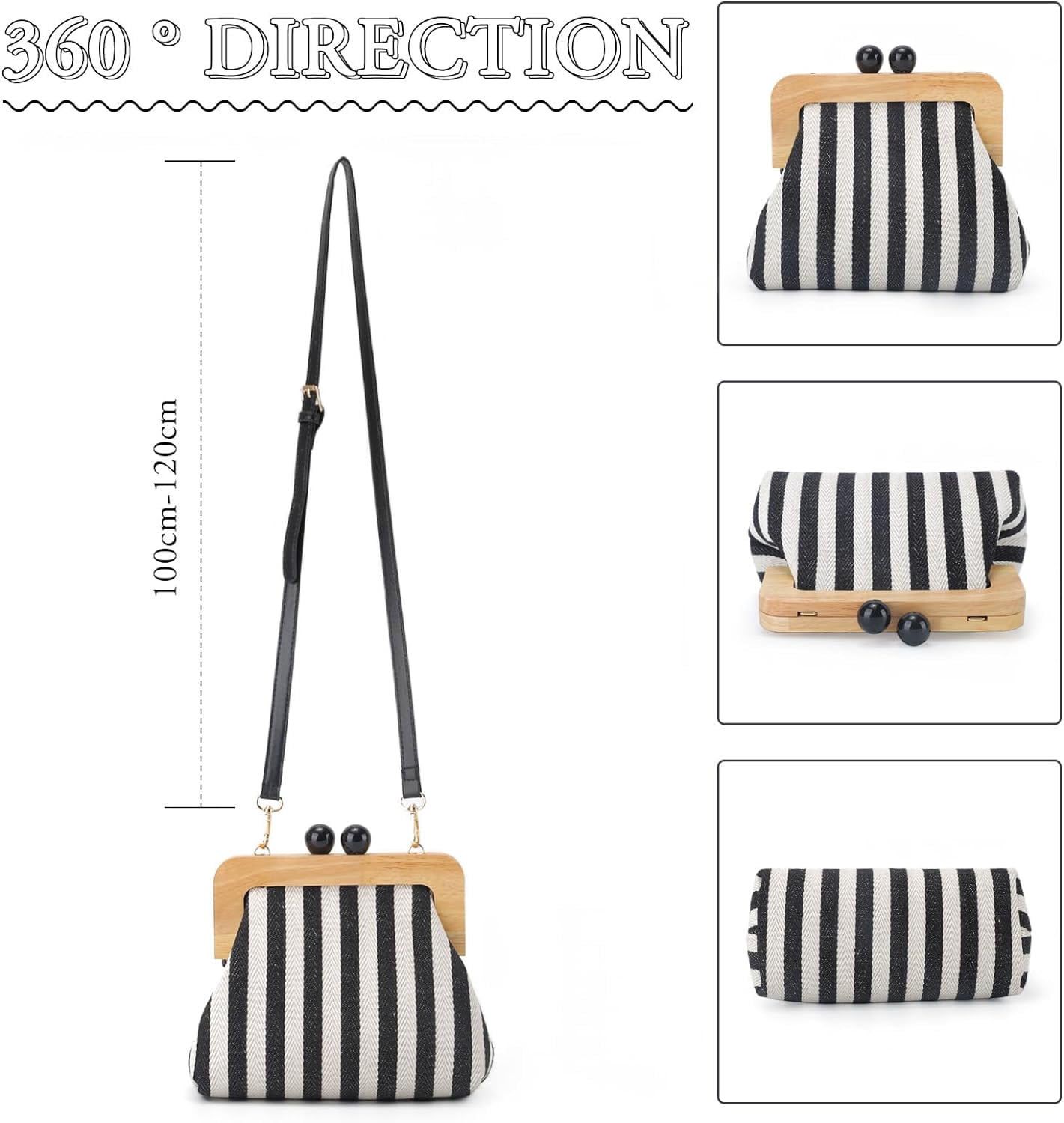 New Summer Purses for Women 2024,Beach Crossbody Bag for Summer Vacation,Canvas Woven Bag Clutch