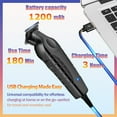 thumbnail image 3 of KEMEI 2299 Cordless Hair Clippers for Men Professional Zero Gapped Trimmer & Barber Haircut Cutting Kit, Ideal Gifts for Men, 3 of 7