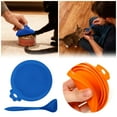 thumbnail image 1 of Couvercles pour Boîtes de Conserve et Couvercles de Rangement pour Nourriture de Chat avec Joint Hermétique en Silicone Lavable, Taille Standard, Comprend 8 Styles Colorés, Accessoires d'Alimentation pour Animaux, Silicone Durable, 1 of 5