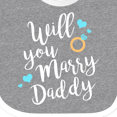 thumbnail image 4 of Inktastic Will You Marry Daddy-ring White Boys or Girls Baby Bib, 4 of 4