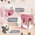 thumbnail image 4 of Yaheetech 33.5" Double Condo Plush Cat Tree with Scratching Posts, Pink, 4 of 7