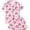 01-Red1136, variant on Wxolcjlv Soccer Ball Bow Print Pajama Set For Women Short Sleeve Notch Collar Sleep Shorts