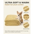 thumbnail image 3 of Emotional Support Blanket Yellow, Calming Dog Blanket, Security Blanket, Designed for Pets, Rabbit Hair Plus, Soft and Comfortable for Kennel, Indoors Sofa, 3 of 7