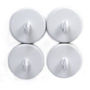 CMS Magnetics® 4 Pieces Up to 28 lbs White Ceramic Hook Magnet