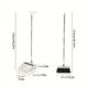 thumbnail image 4 of 1set/2pcs Broom And Dustpan Set For Home, Upright Dustpan And Broom Combo Set, Sweeping Office Kitchen Wood Floor Pet Hair, Cleaning Supplies For Indoor Housewarming Gift 37in/48.8in, 4 of 4