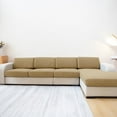 thumbnail image 4 of CHOK 2024 Housse de Coussin de Sofa Imperméable Housse de Coussin de Canapé Extensible 1/2/3 Housse de Coussin en L pour Chaise Longue Siège Housse de Sofa, 4 of 7