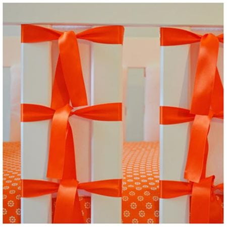 Minky Ventilated Slat Bumper (Set of 20), Orange