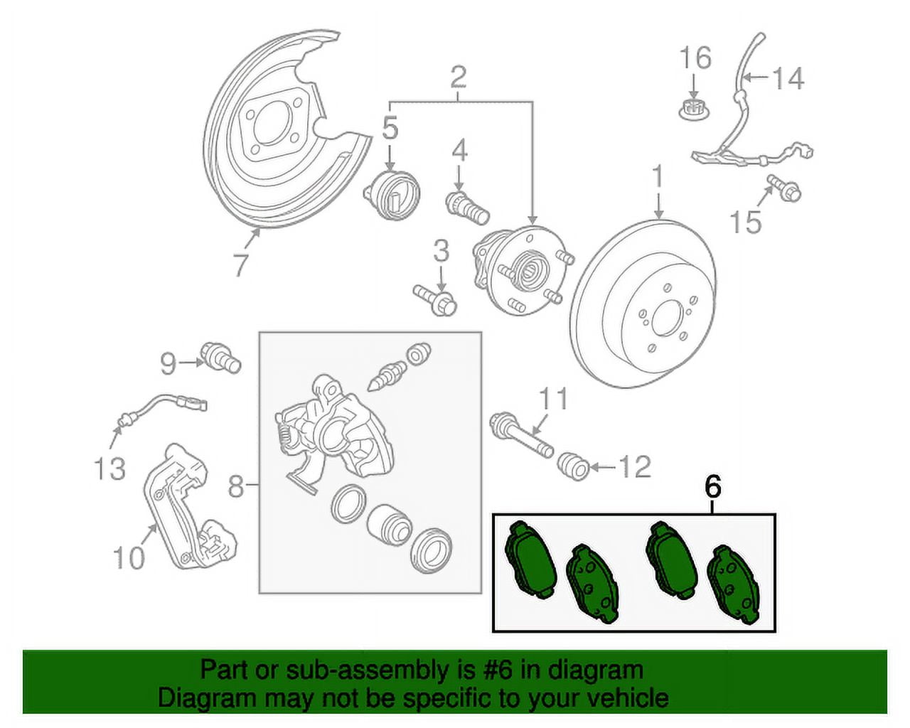 Genuine OE Toyota Brake Pads 04466-47080