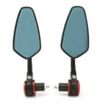 thumbnail image 4 of 7/8in Blue Glass Motorcycle Rearview Mirrors for Street Bikes Rarida, 4 of 8